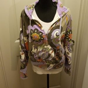Lucky Brand Floral Hoody